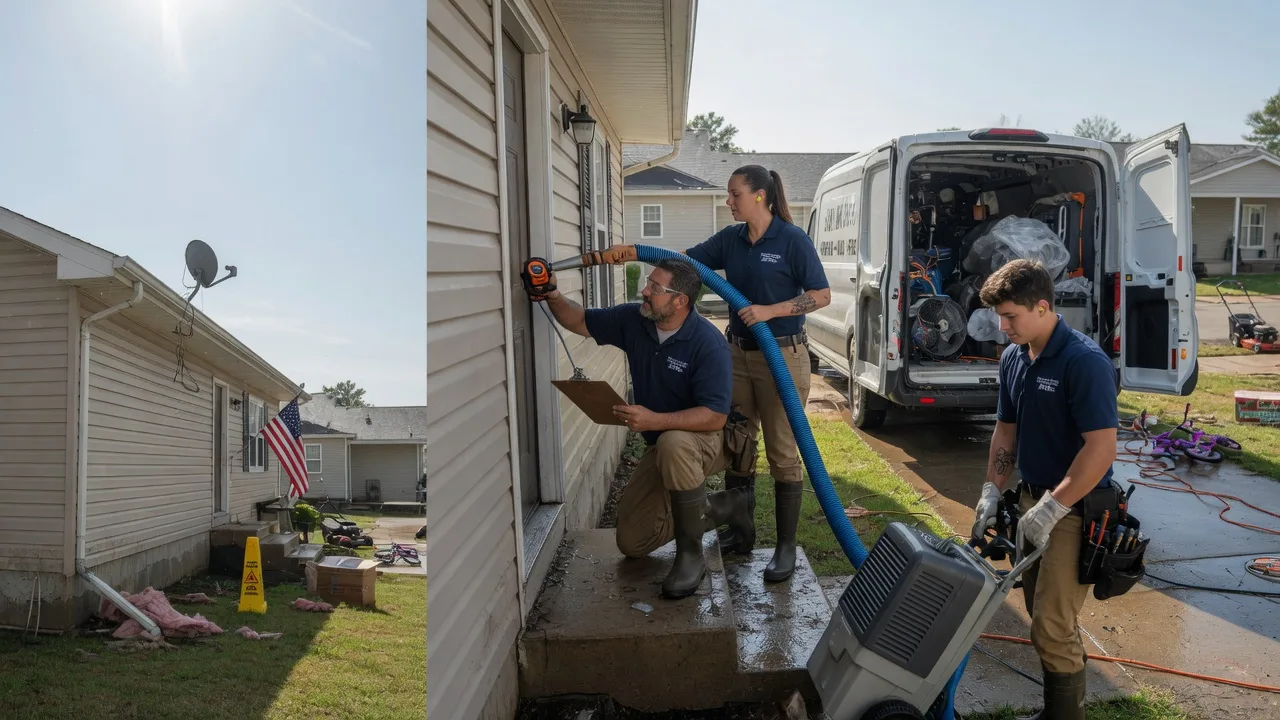 Ceiling Water Damage Restoration in Gladstone, NM near me